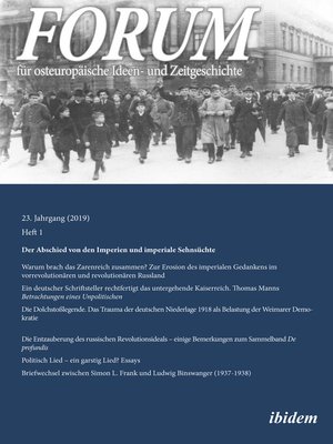 cover image of FORUM für osteuropäische Ideen- und Zeitgeschichte